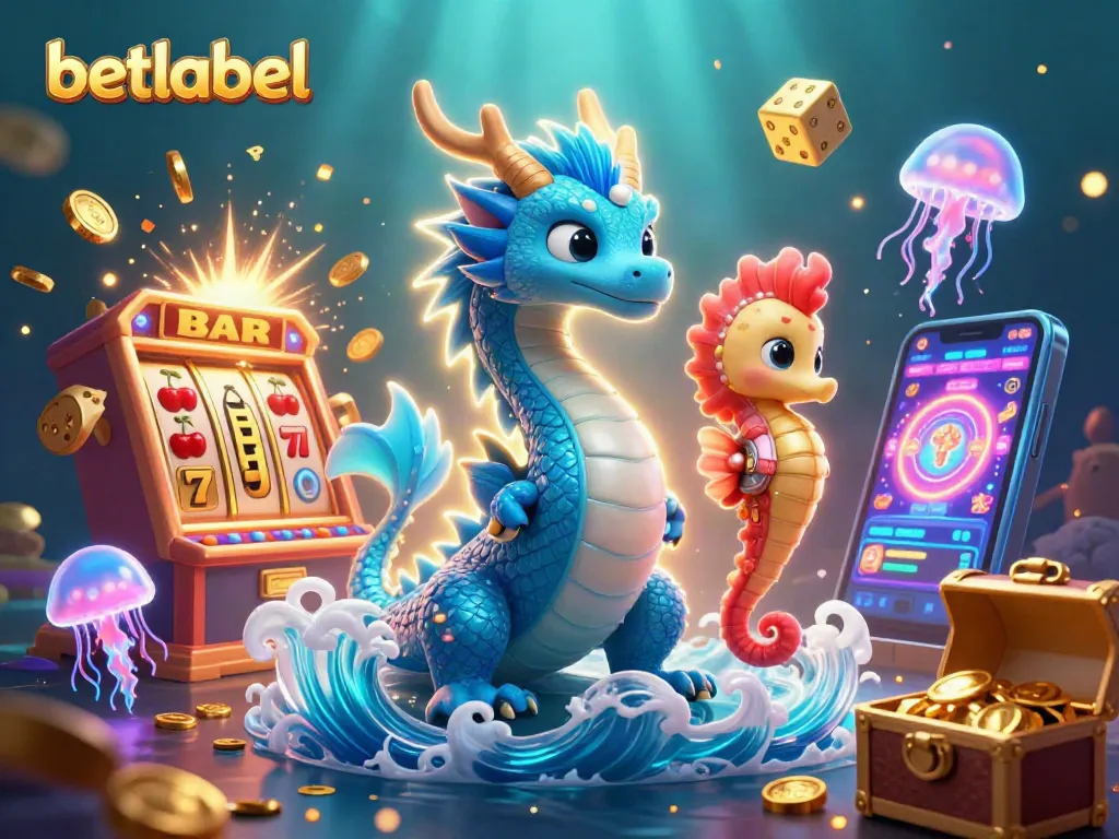 Win big at betlabel with thrilling 3D casino illustrations featuring dragons and jackpots.