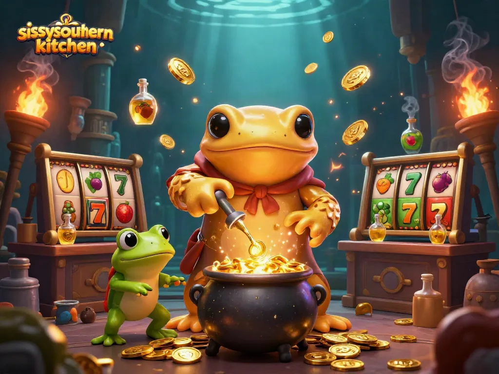 Experience jackpot excitement with sissyssouthernkitchen's enchanting casino alchemy scene.